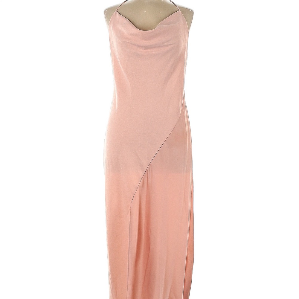 Cushnie halter satin dress
